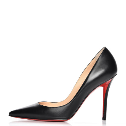 Christian Louboutin Kid Apostrophy 100 Pumps 37 Black 1 of 8