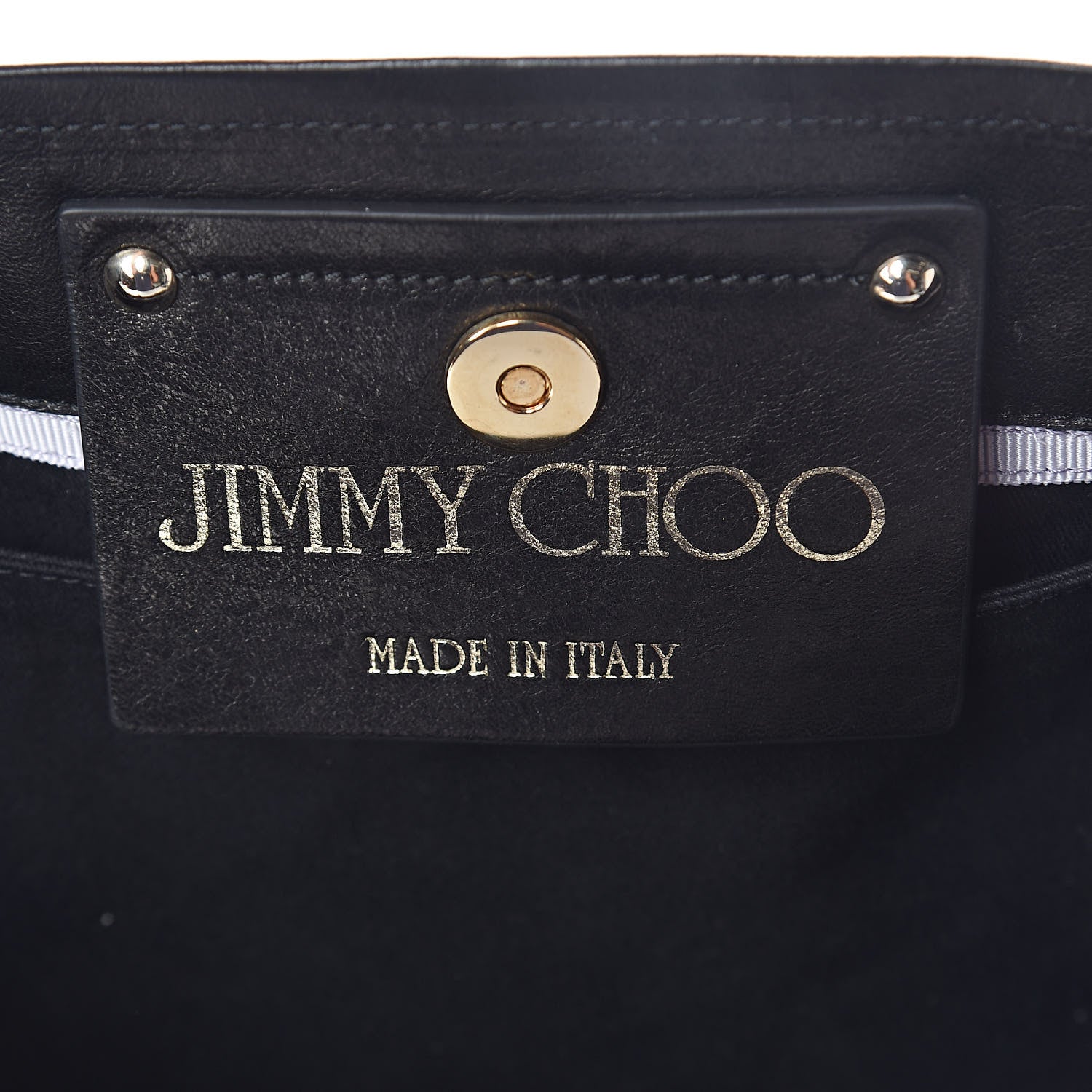 Jimmy Choo Glazed Canvas Project Pep Tote Black 6 of 9