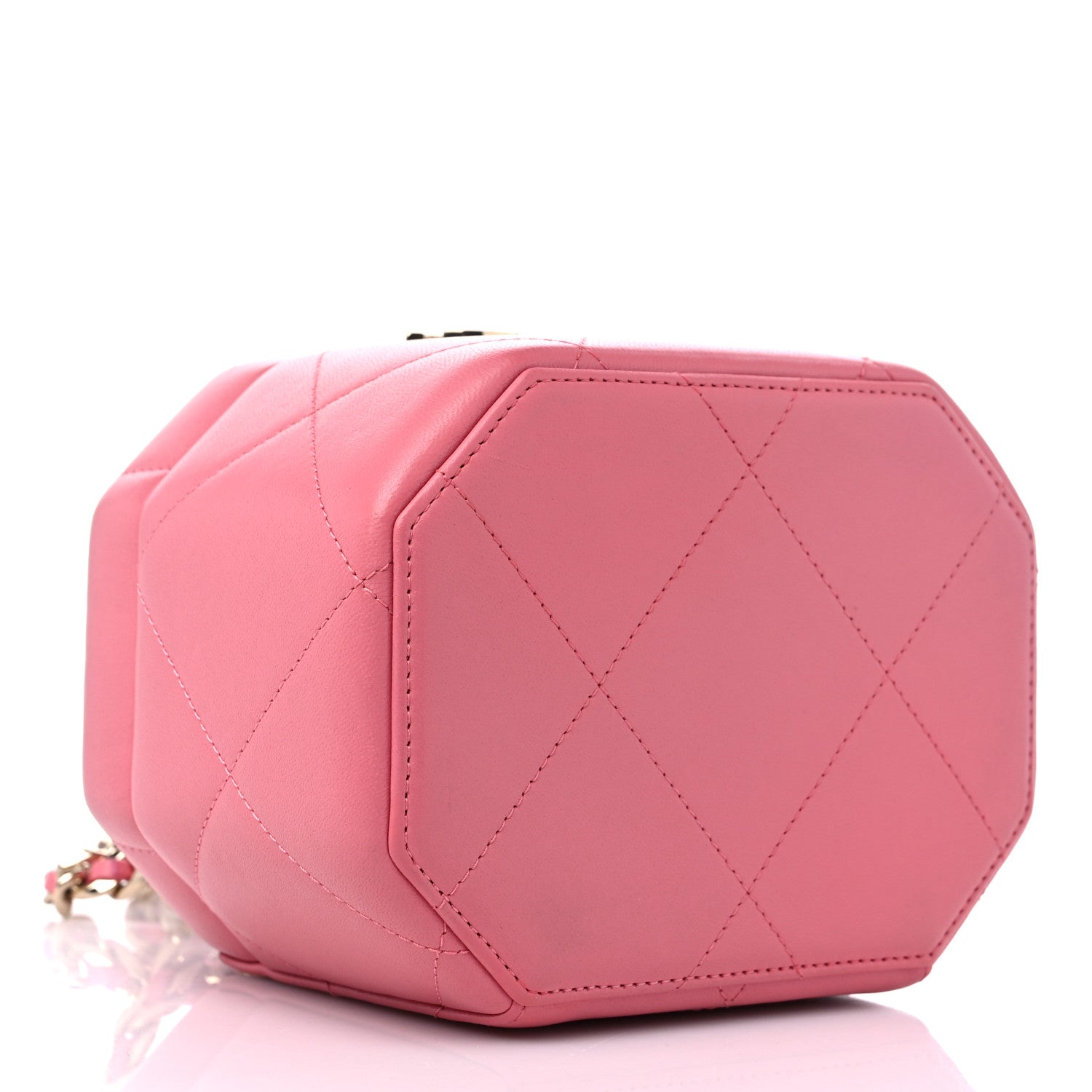 Chanel Lambskin Quilted Vendome Case Pink 4 of 9