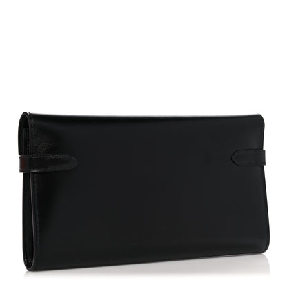 Hermes Box Kelly Longue Wallet Black 3 of 9