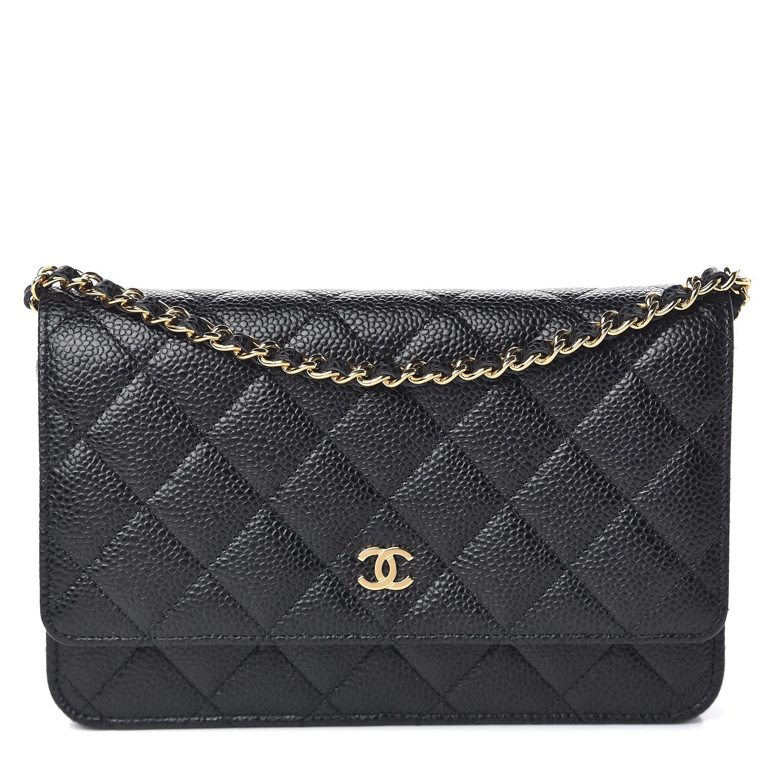 Chanel Caviar Quilted Wallet On Chain WOC Black 1 of 11