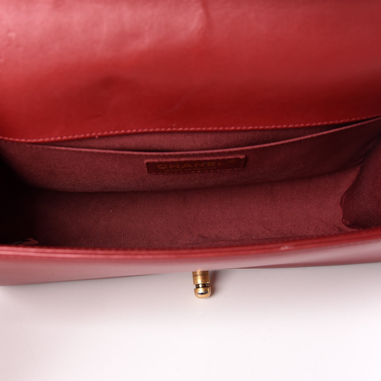 Chanel Lambskin Quilted Medium Boy Flap Dark Red 7 of 11