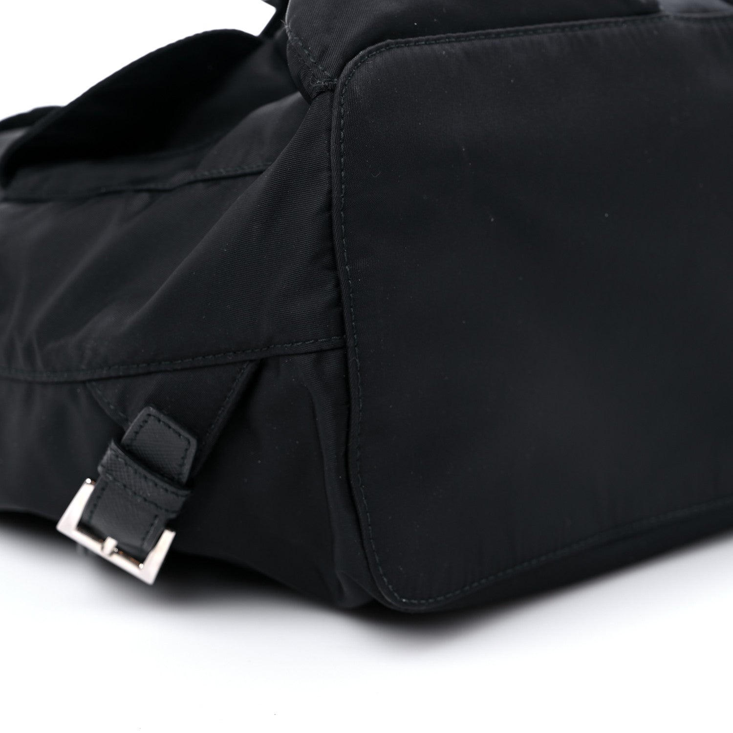 Prada Tessuto Nylon Saffiano Medium Backpack Black 8 of 15