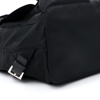 Prada Tessuto Nylon Saffiano Medium Backpack Black 8 of 15
