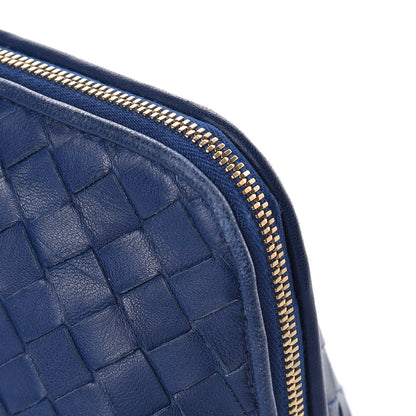 Bottega Veneta Nappa Intrecciato Cosmetic Case Cobalt 14 of 16