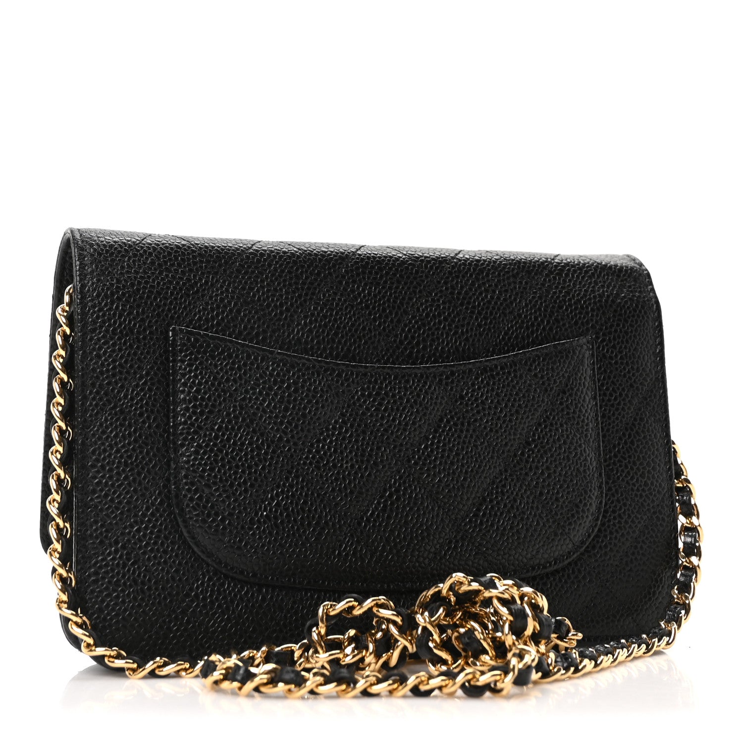 Chanel Caviar Quilted Wallet on Chain WOC Black 3 of 11