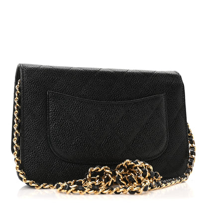Chanel Caviar Quilted Wallet on Chain WOC Black 3 of 11