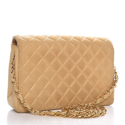 Chanel Lambskin Quilted Small Single Flap Beige 3 of 16