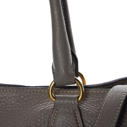 Prada Vitello Daino Side Zip Tote Argilla 13 of 16