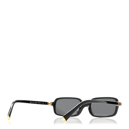 Miu Miu Acetate Rectangle Regard Sunglasses SMU11Z Black 4 of 8