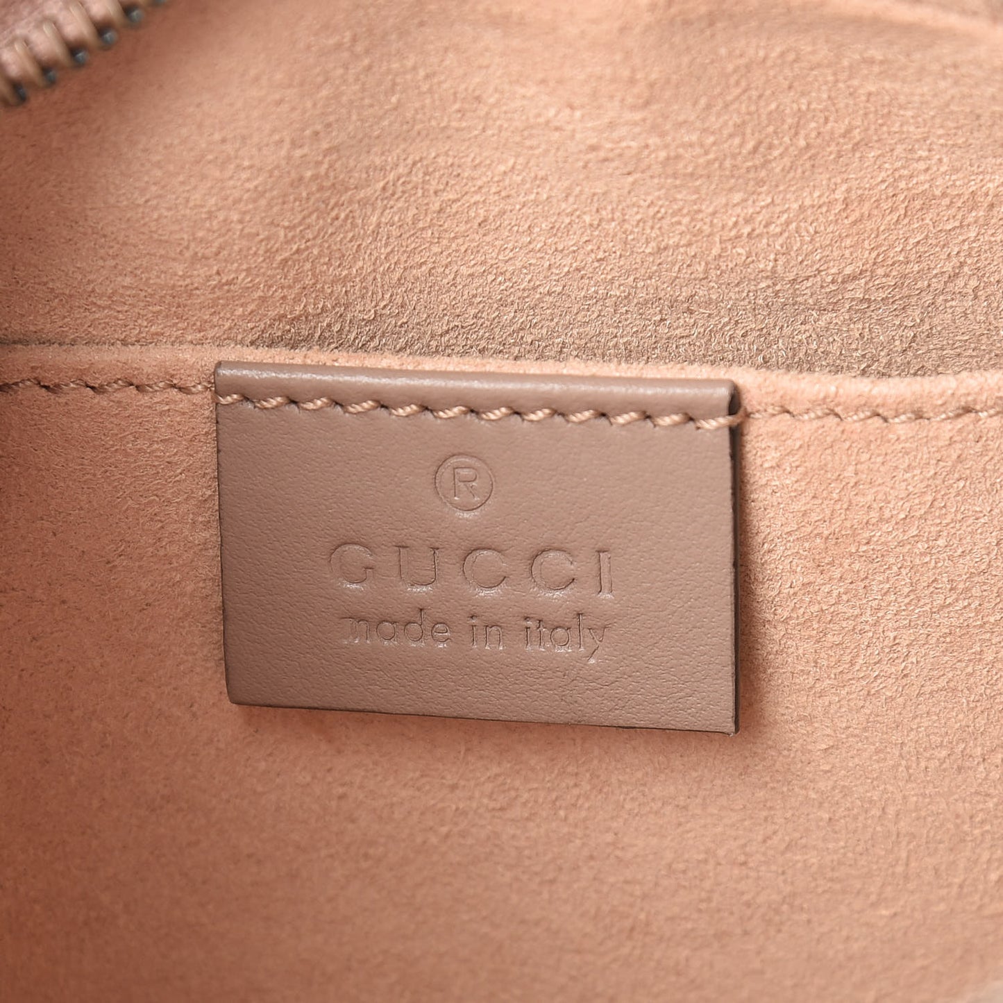 Calfskin Matelasse Mini GG Marmont Chain Shoulder Bag Porcelain Rose