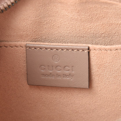 Gucci Calfskin Matelasse Mini GG Marmont Chain Shoulder Bag Porcelain Rose 6 of 11