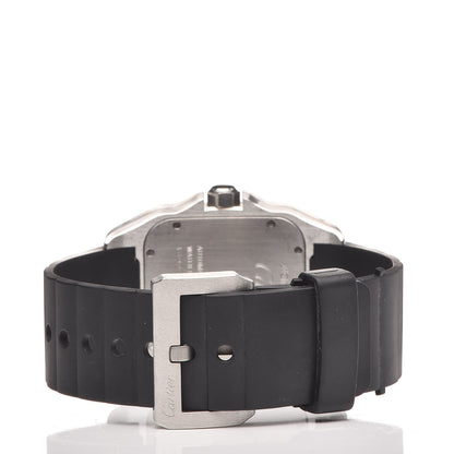 Cartier Stainless Steel Rubber 38mm Santos 100 Automatic Watch 4 of 7