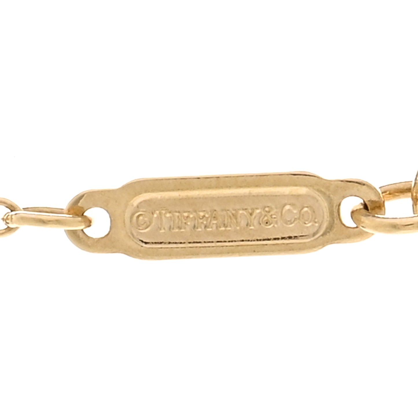 18K Yellow Gold Notes Bar Pendant Necklace