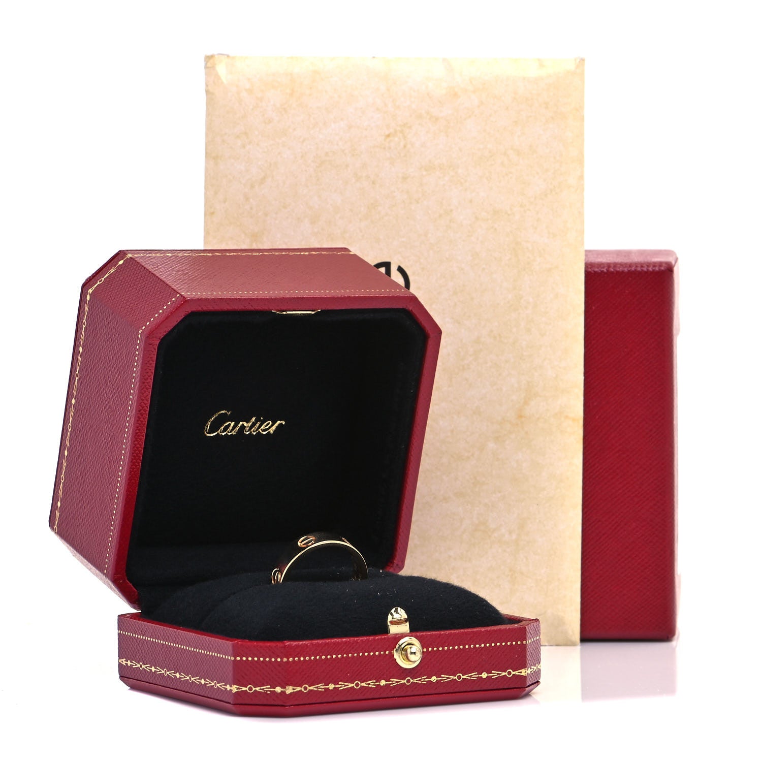 Cartier 18K Yellow Gold 5.5mm LOVE Ring 58 8.5 5 of 5