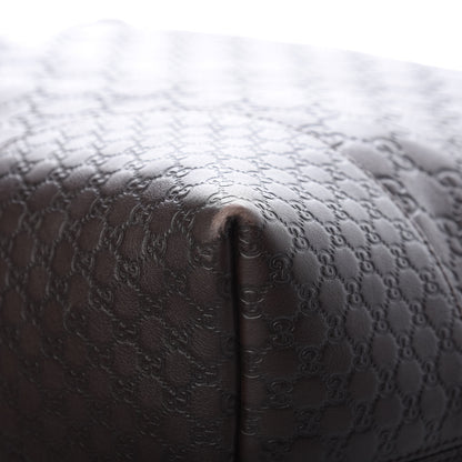 Gucci Guccissima Large Bree Foldover Tote Chocolate 9 of 13