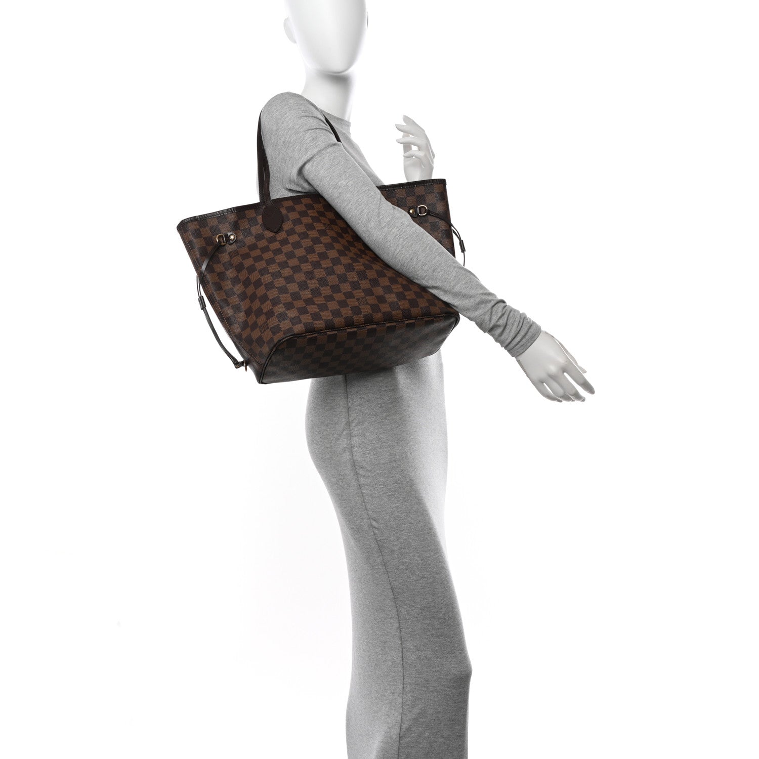 Louis Vuitton Damier Ebene Neverfull MM 2 of 11