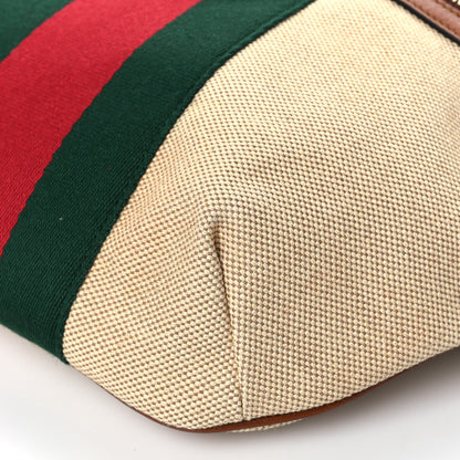Gucci Vintage Canvas Web Belt Bag Sand Cuir 9 of 9