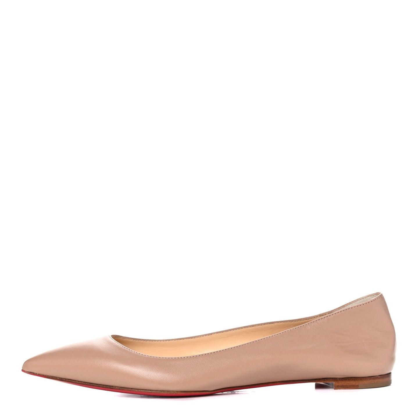 Nappa Eloise Flats 39.5 Nude