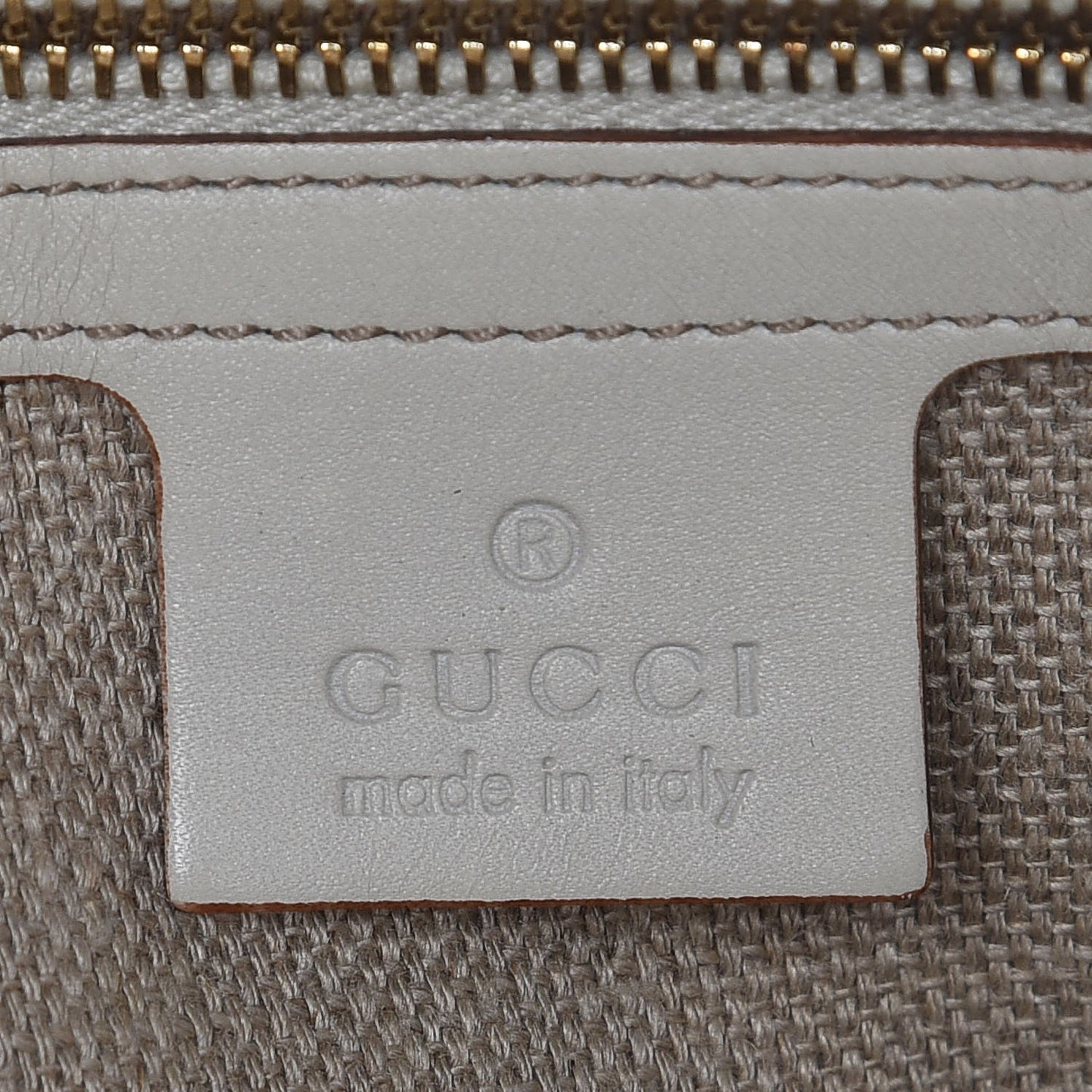Guccissima Suede Small Charmy Boston Off White