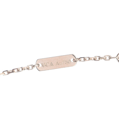 Van Cleef & Arpels 18K Yellow Gold Diamond Yellow Mother of Pearl Vintage Alhambra Pendant Necklace 7 of 8