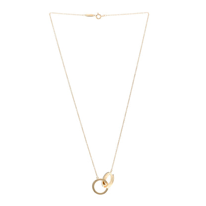 Tiffany 18K Yellow Gold 1837 Interlocking Circles Pendant Necklace 3 of 4