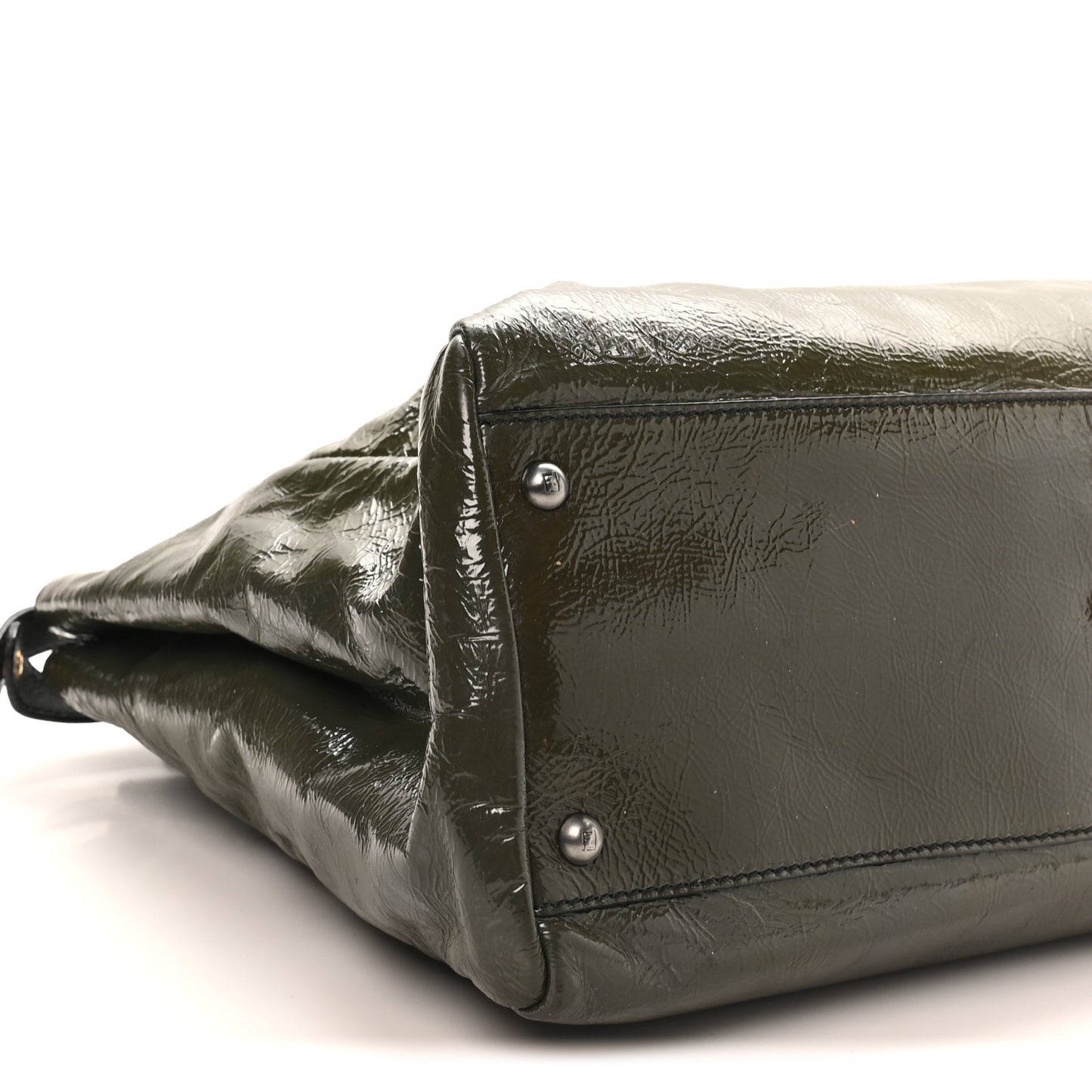 Patent Large Peekaboo Iconic Satchel Green