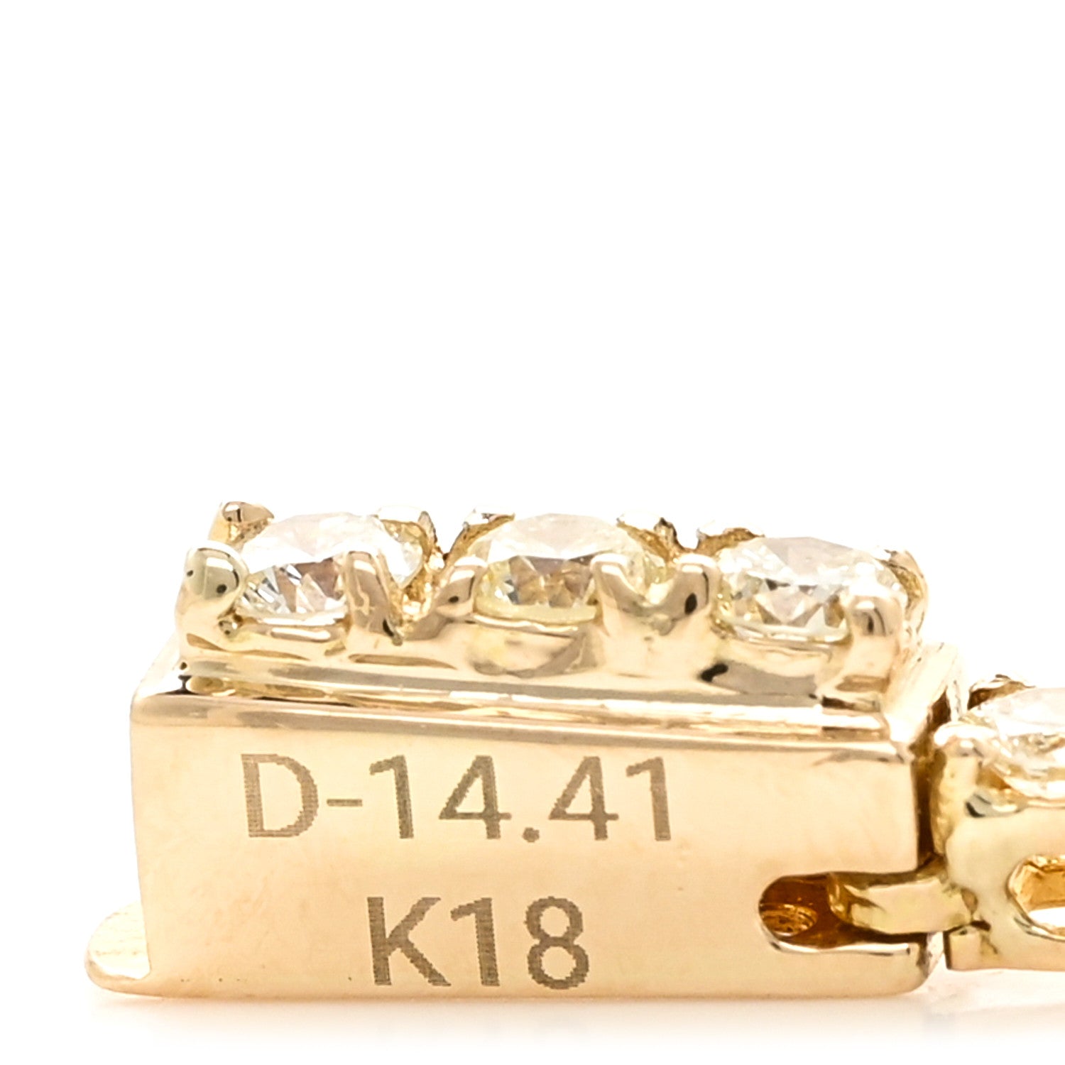 Parker & West by FASHIONPHILE 18K Yellow Gold Diamond 14.41ctw Tennis Necklace 5 of 5