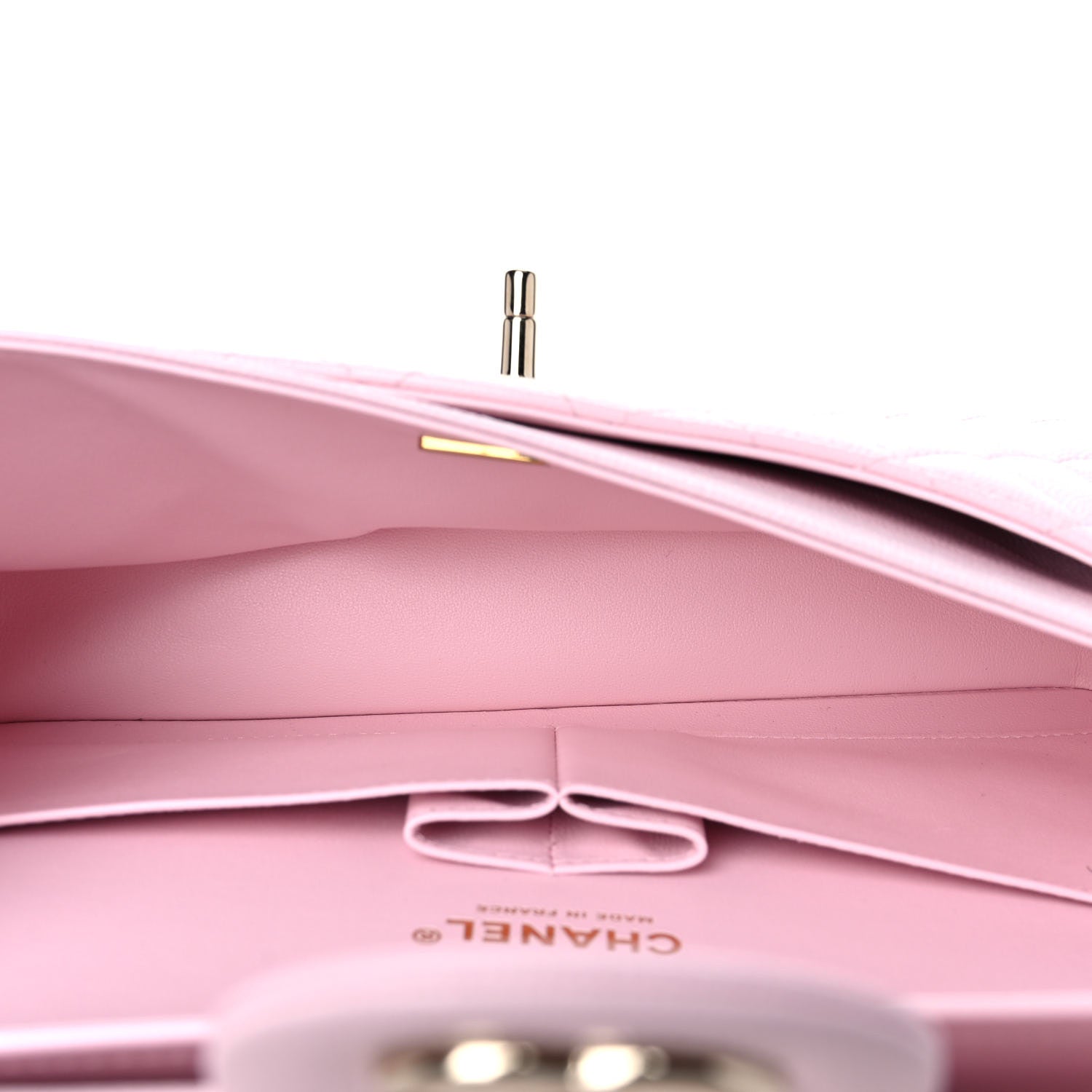 Chanel Caviar Quilted Medium Double Flap Light Pink 4 of 9