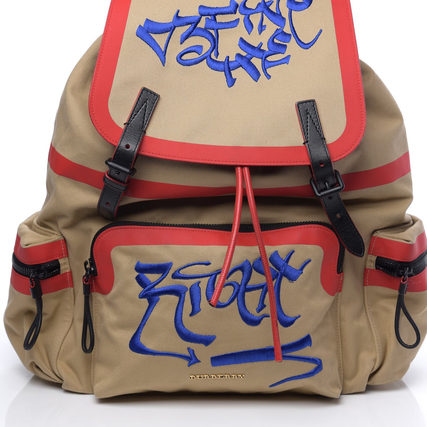 X KRIS WU Canvas Embroidered XL Rucksack Backpack Honey