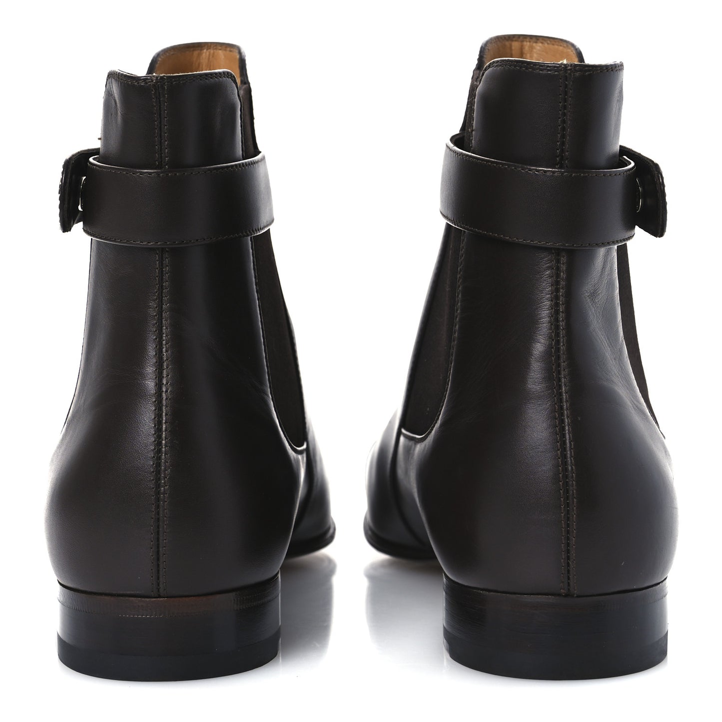 Calfskin Mens Blondie Chelsea Ankle Boots 10 Cocoa