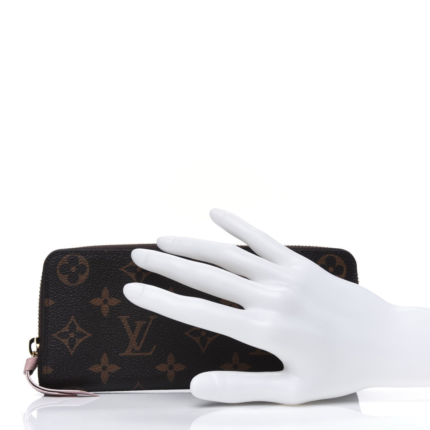 Louis Vuitton Monogram Clemence Wallet Rose Ballerine 2 of 10