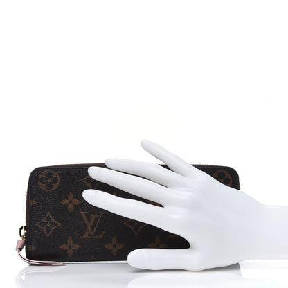 Louis Vuitton Monogram Clemence Wallet Rose Ballerine 2 of 10