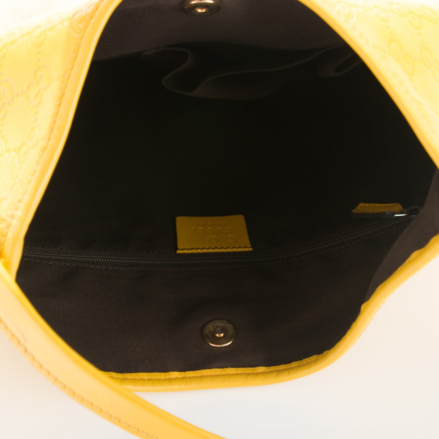 Guccissima Medium New Britt Hobo Yellow