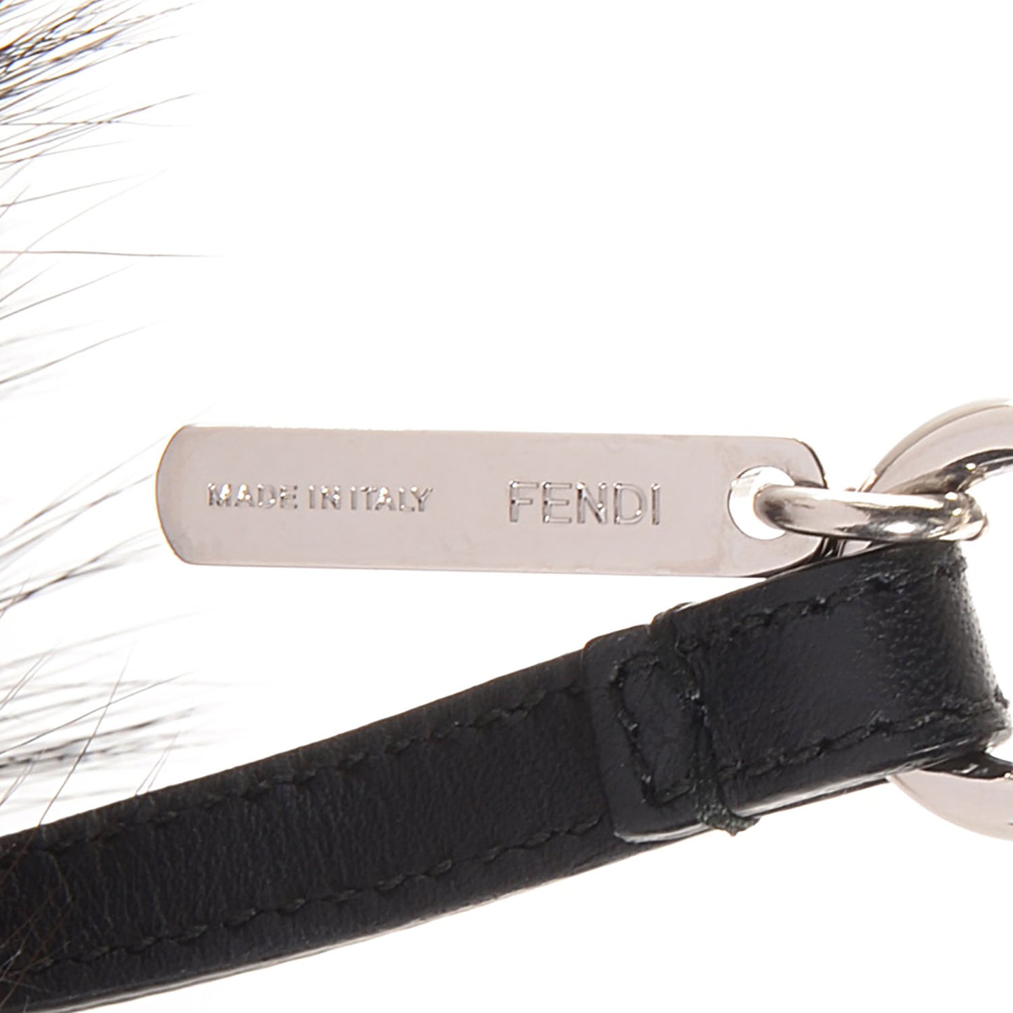 Fox Mink Rabbit Fur Vitello Flamingo Archy Monster Bag Bug Charm Cipria Multicolor Black
