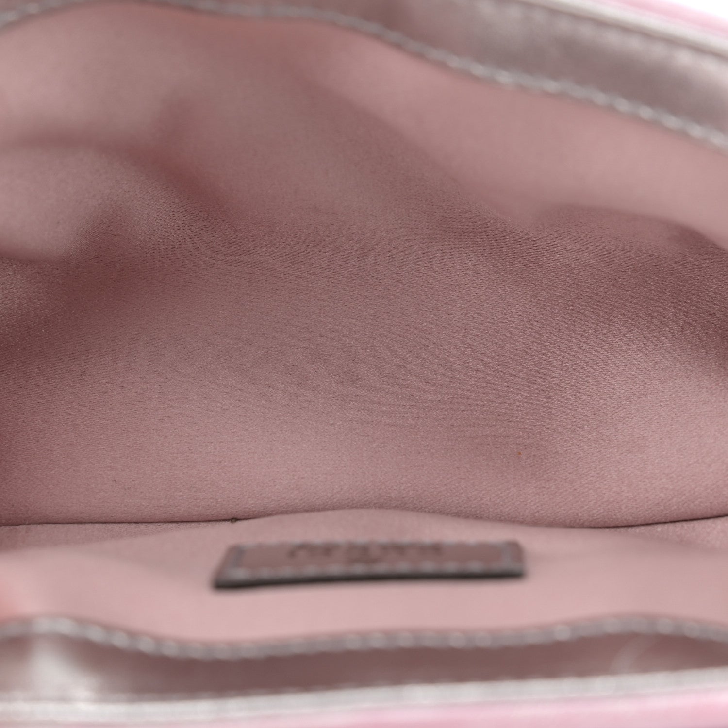 Gucci Iridescent Nappa Chevron Matelasse Super Mini GG Marmont Shoulder Bag Iridescent Escape Pink 5 of 11