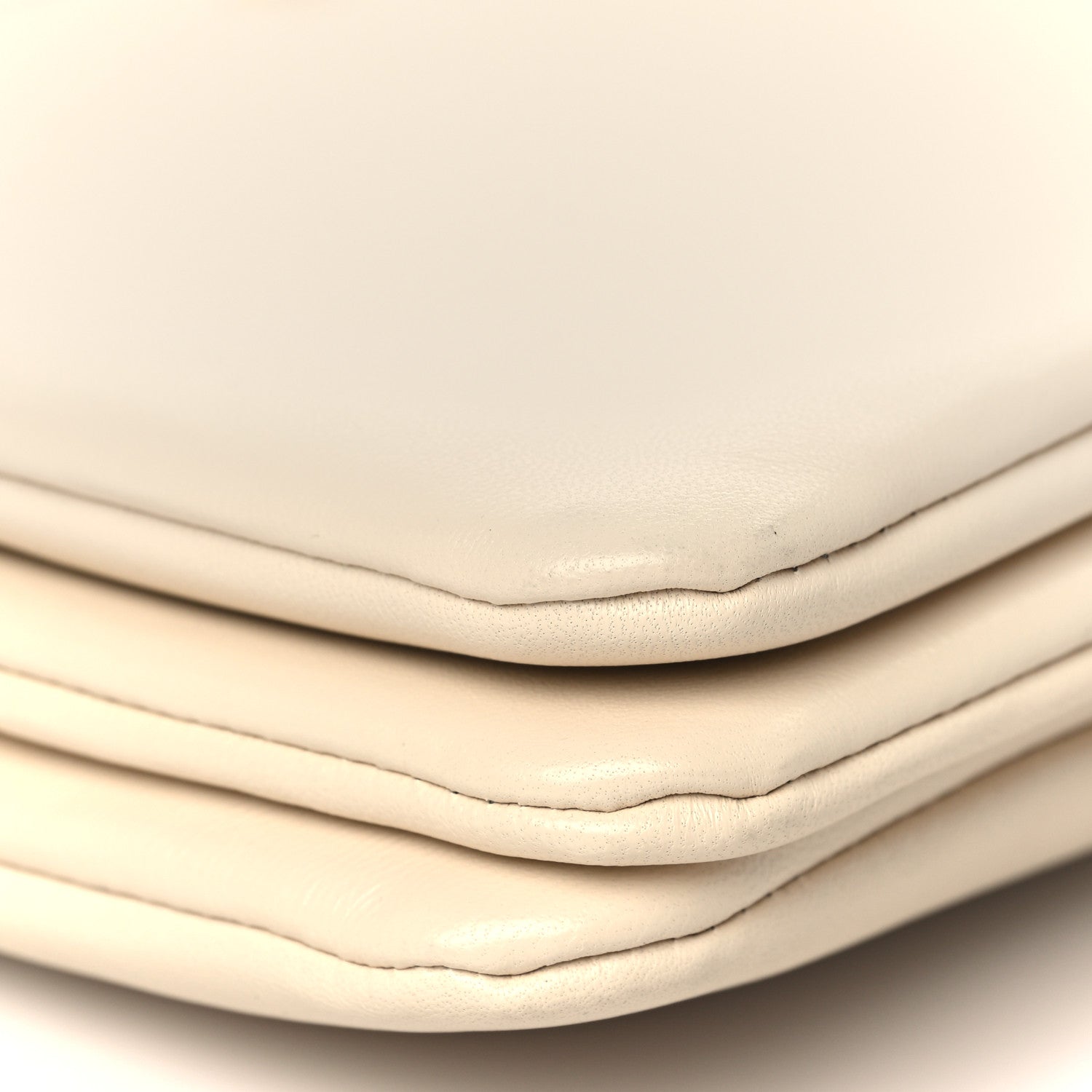 Celine Lambskin Small Trio Crossbody Bag Cream 9 of 10