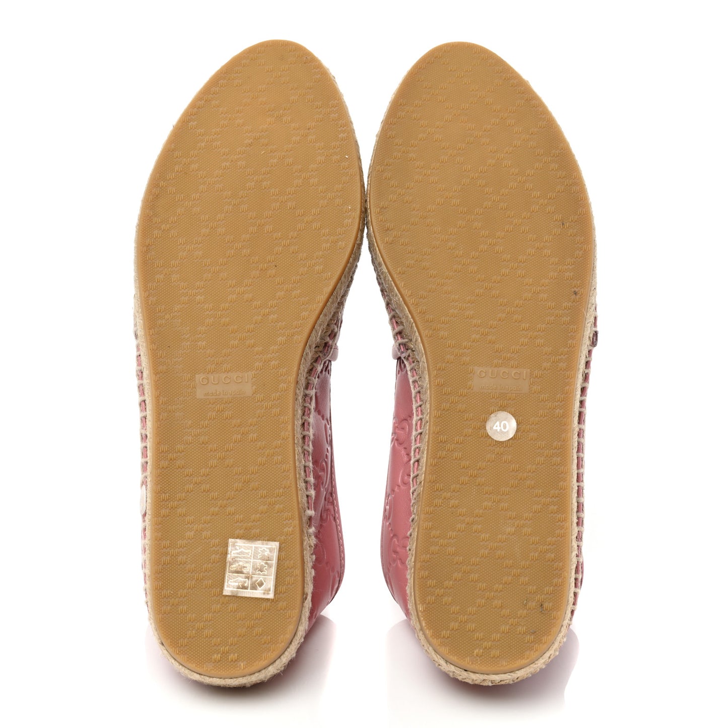 Guccissima Signature Espadrilles 40 Rose Baby Candy