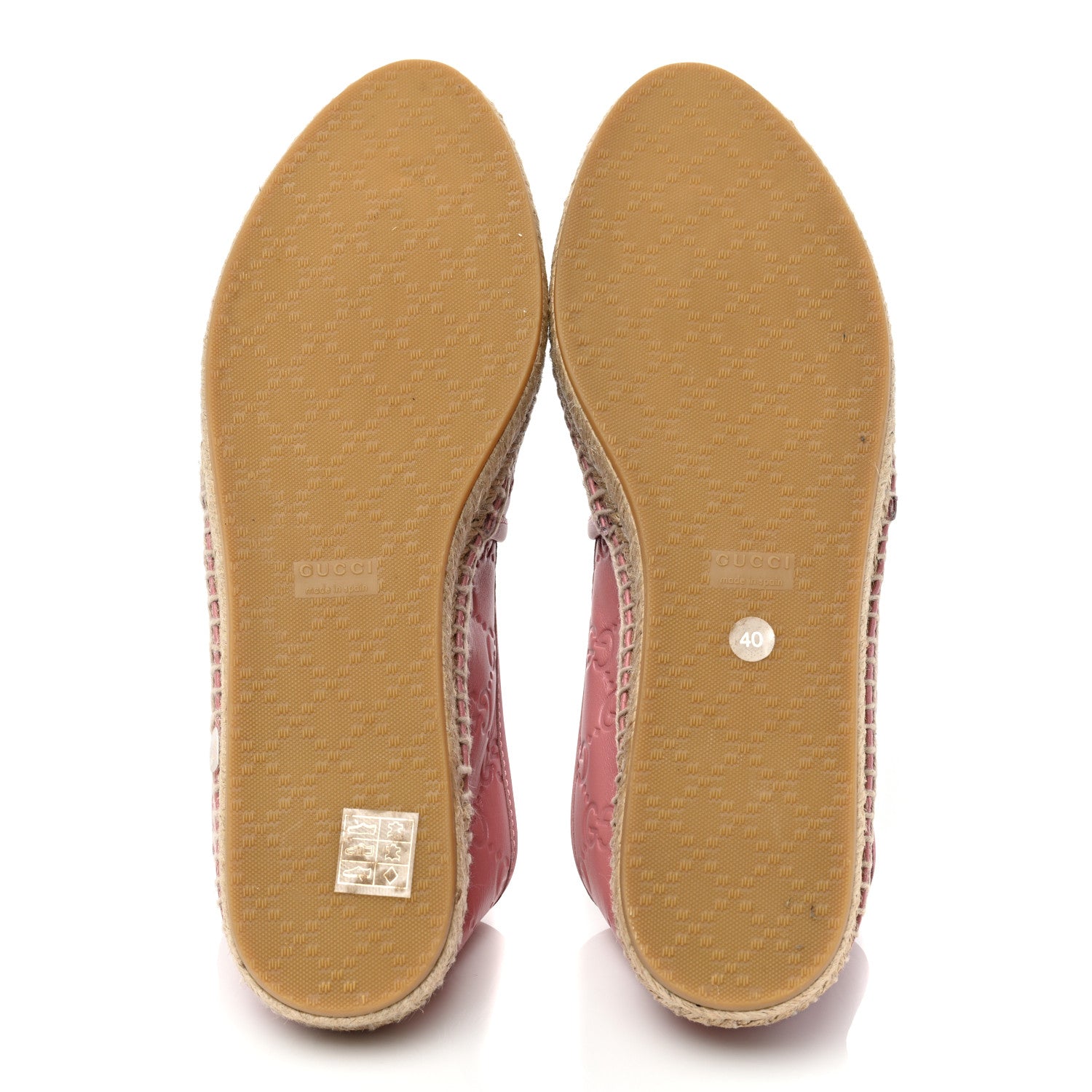 Gucci Guccissima Signature Espadrilles 40 Rose Baby Candy 5 of 8