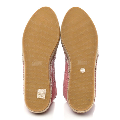 Gucci Guccissima Signature Espadrilles 40 Rose Baby Candy 5 of 8