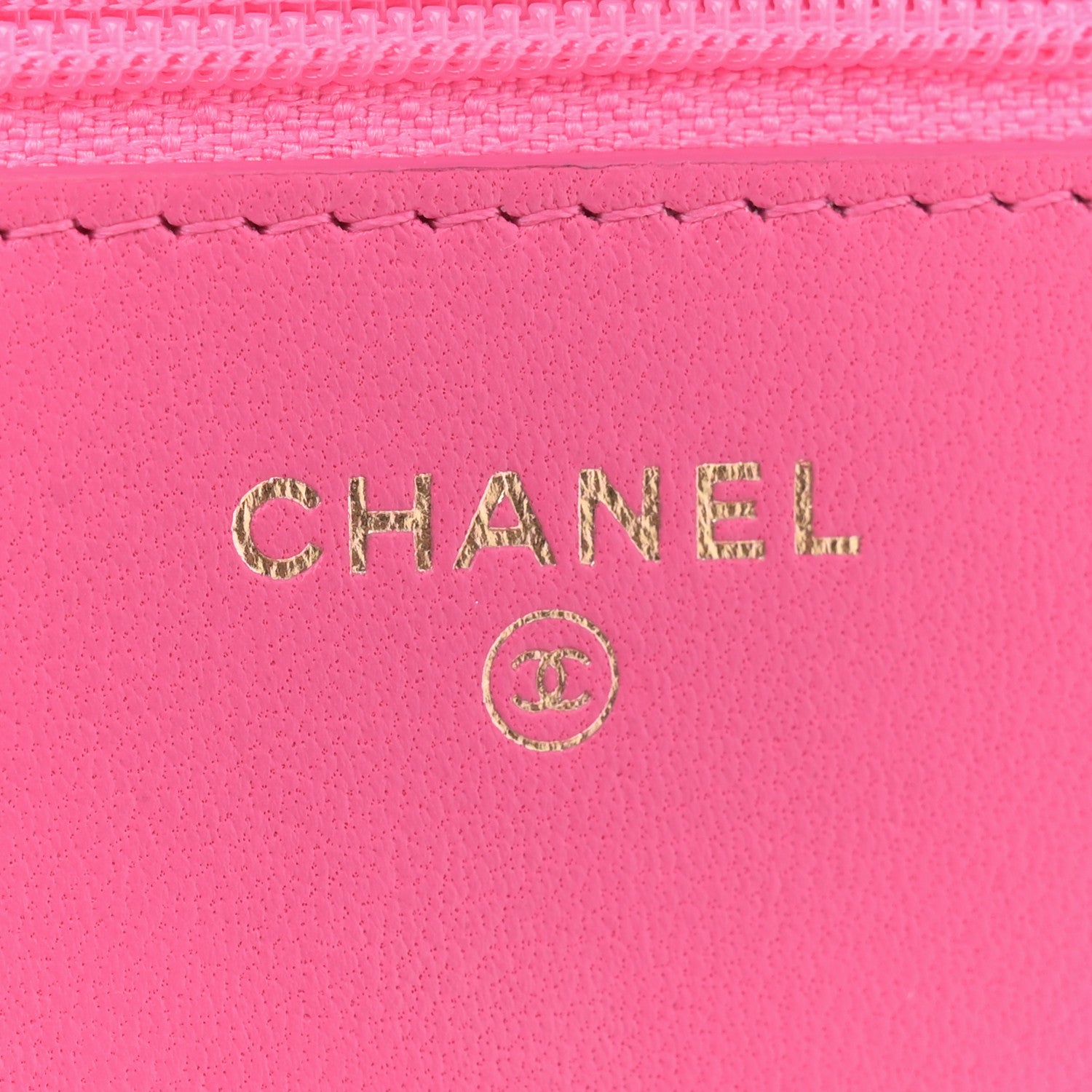 Chanel Lambskin Quilted Chanel 19 Wallet On Chain WOC Dark Pink 6 of 10