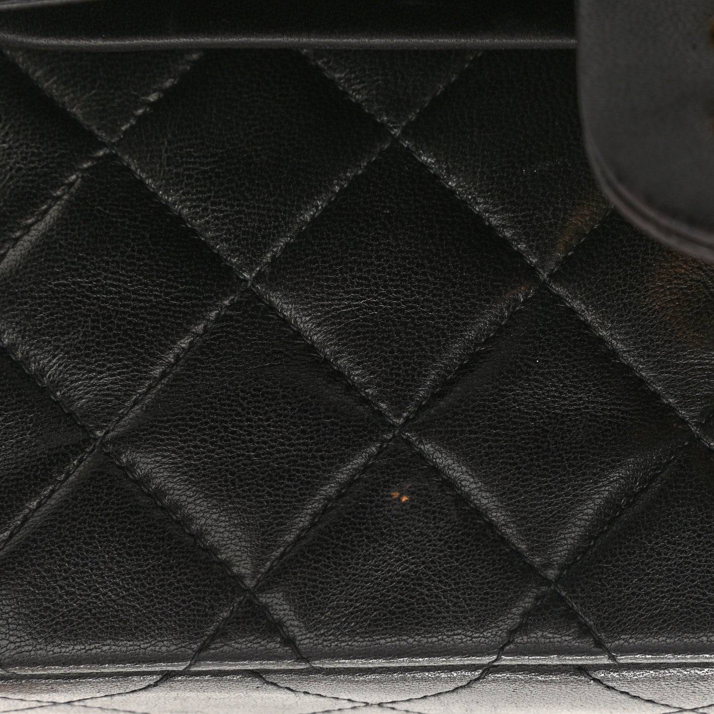 Lambskin Quilted Small Double Flap Black