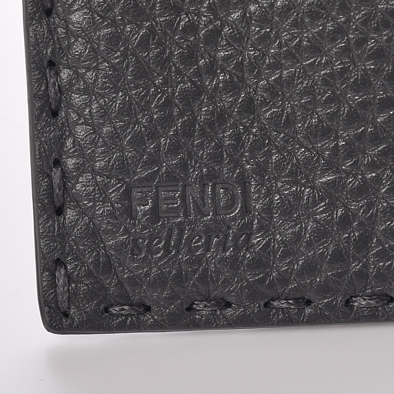 Fendi Cuoio Romano Selleria Peekaboo Continental Wallet Asfalto 9 of 10