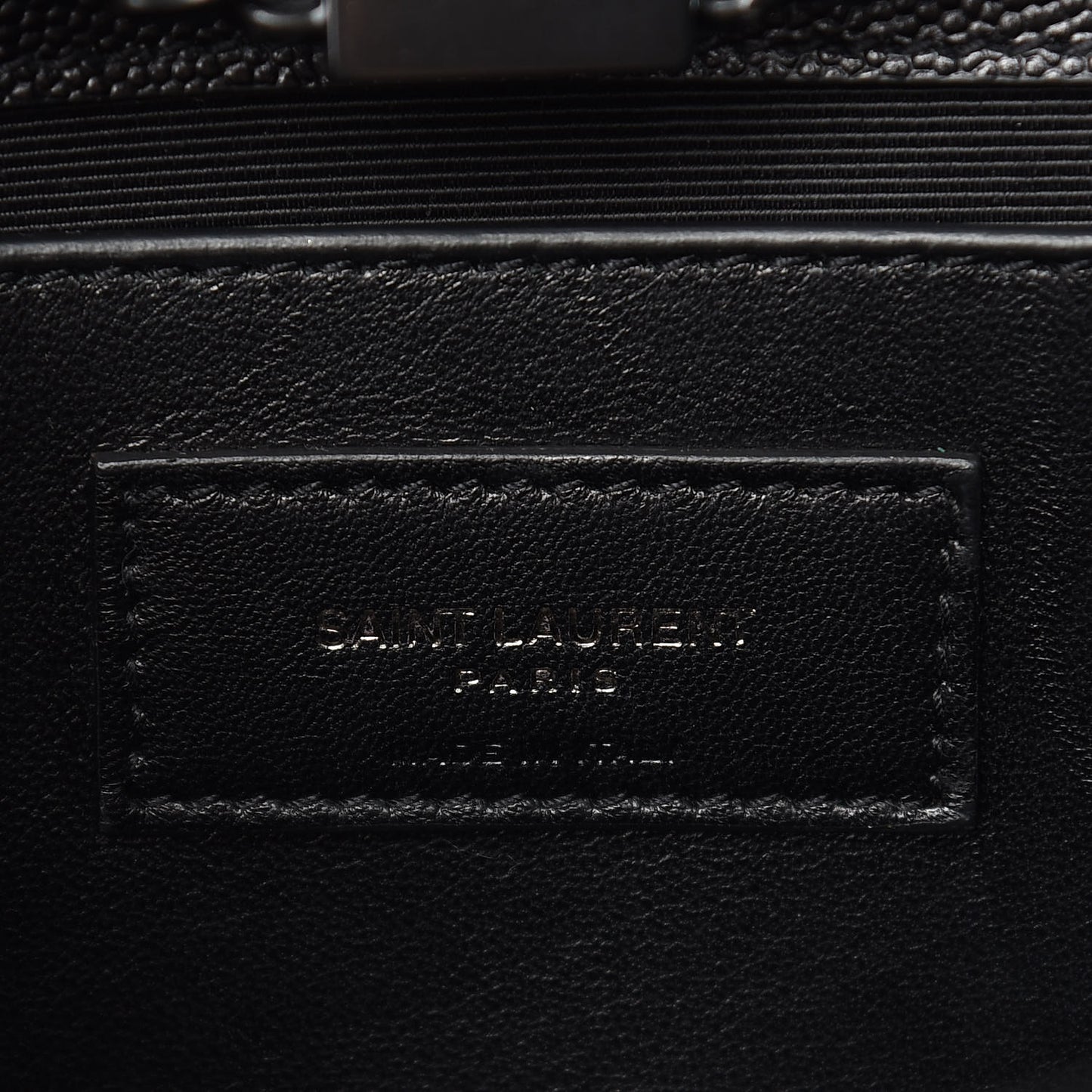 Grain De Poudre Medium Classic Monogram Kate Satchel Black