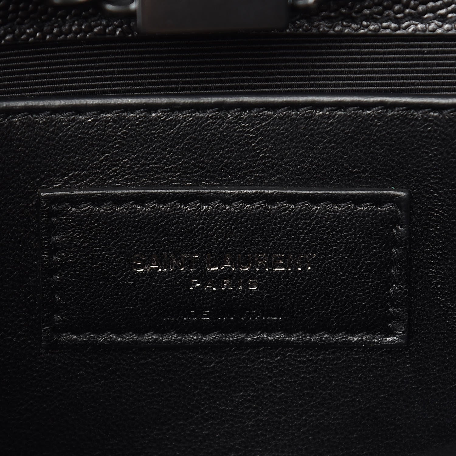 Saint Laurent Grain De Poudre Medium Classic Monogram Kate Satchel Black 6 of 10