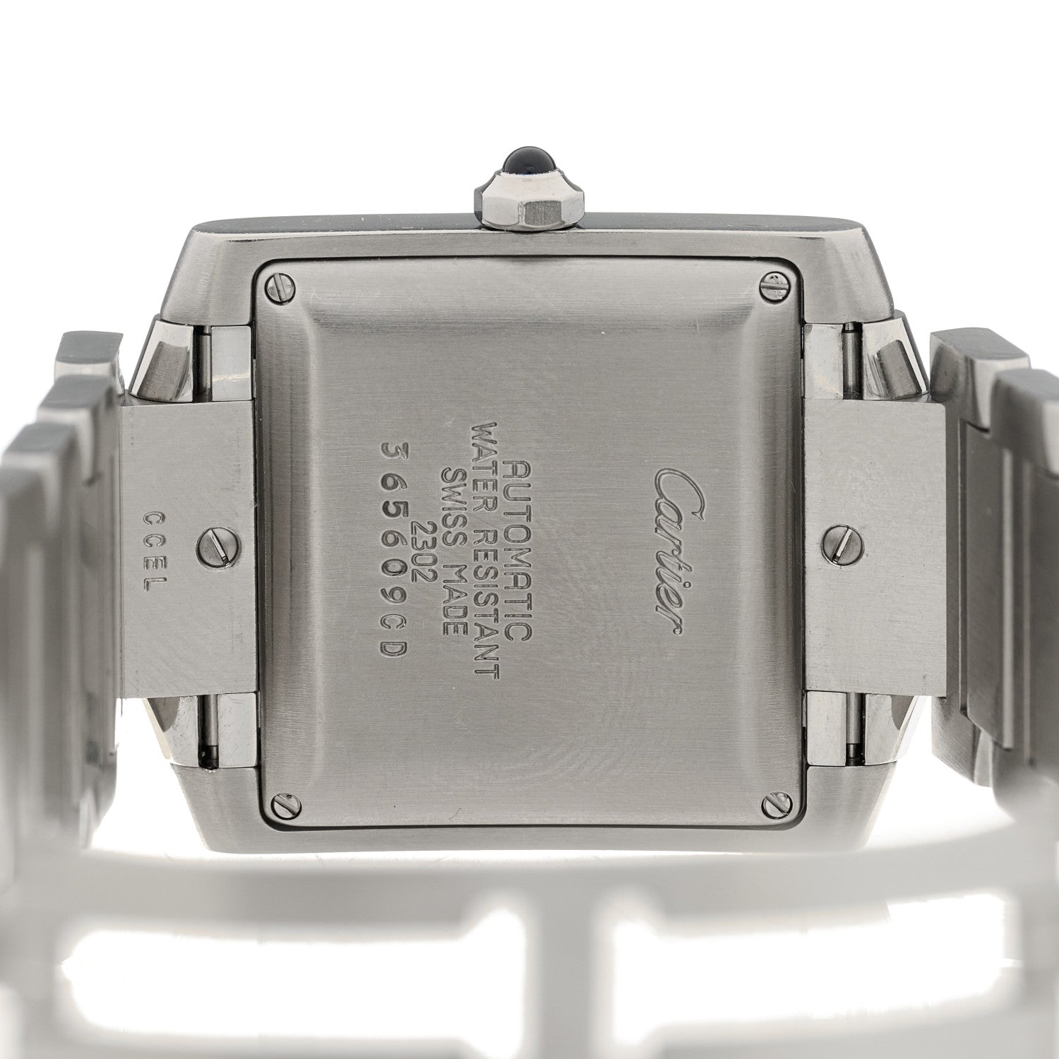 Cartier Stainless Steel 28mm Tank Francaise Automatic Watch 4 of 4