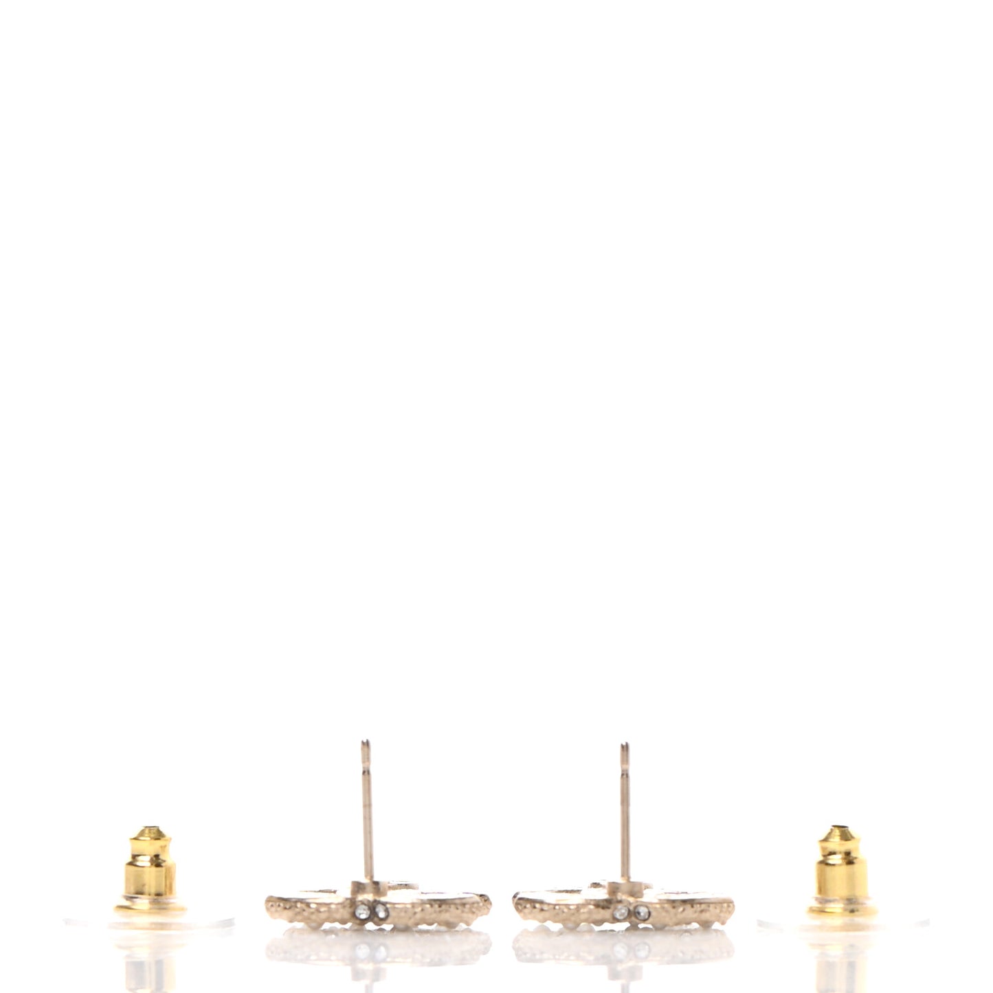 Pearl CC Earrings Gold