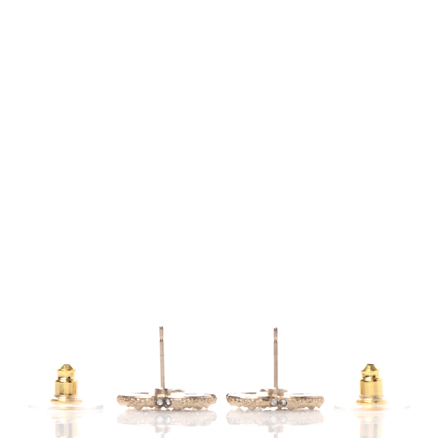 Chanel Pearl CC Earrings Gold 3 of 4