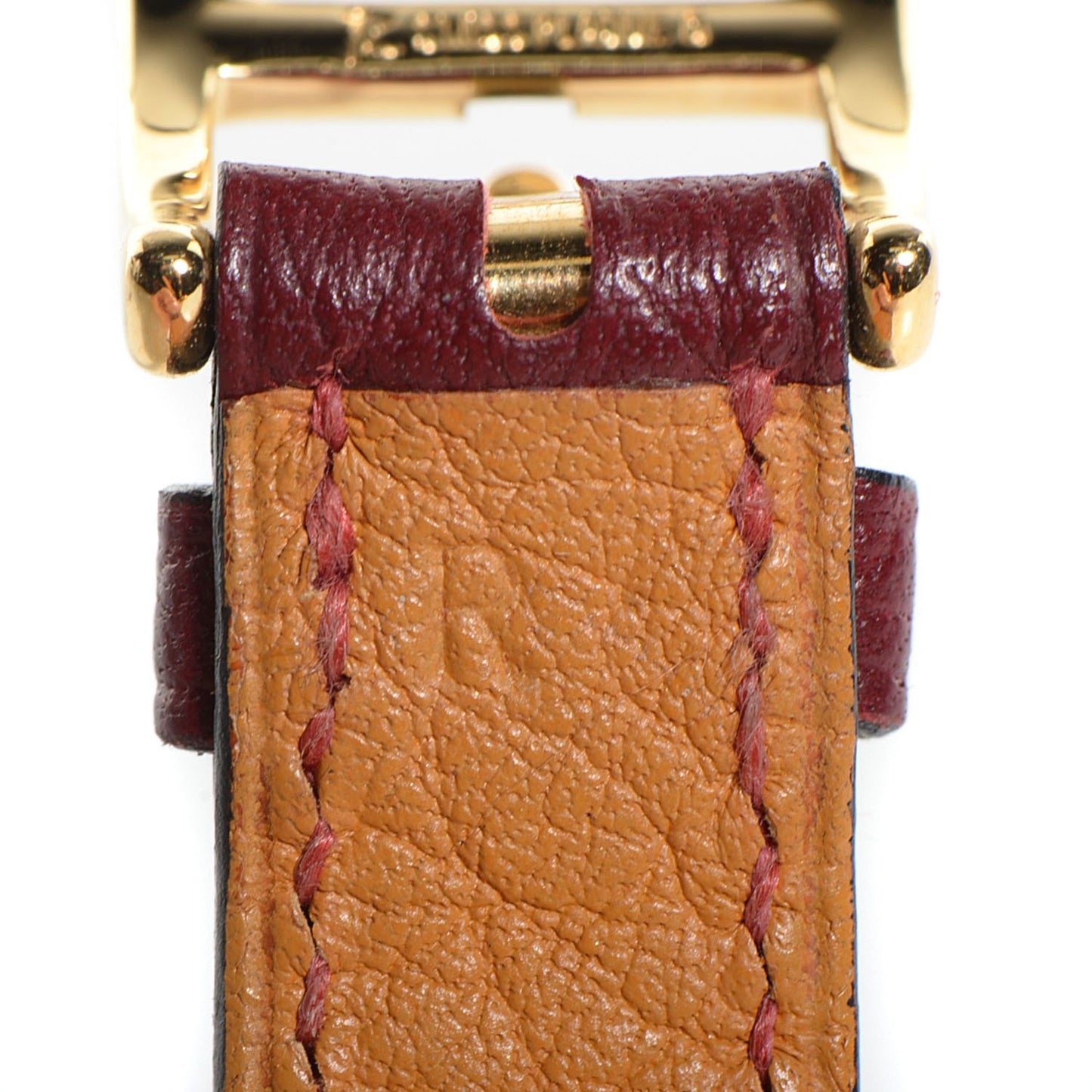 Stainless Steel Chevre de Coromandel 20mm Kelly Cadena Quartz Watch Rouge H