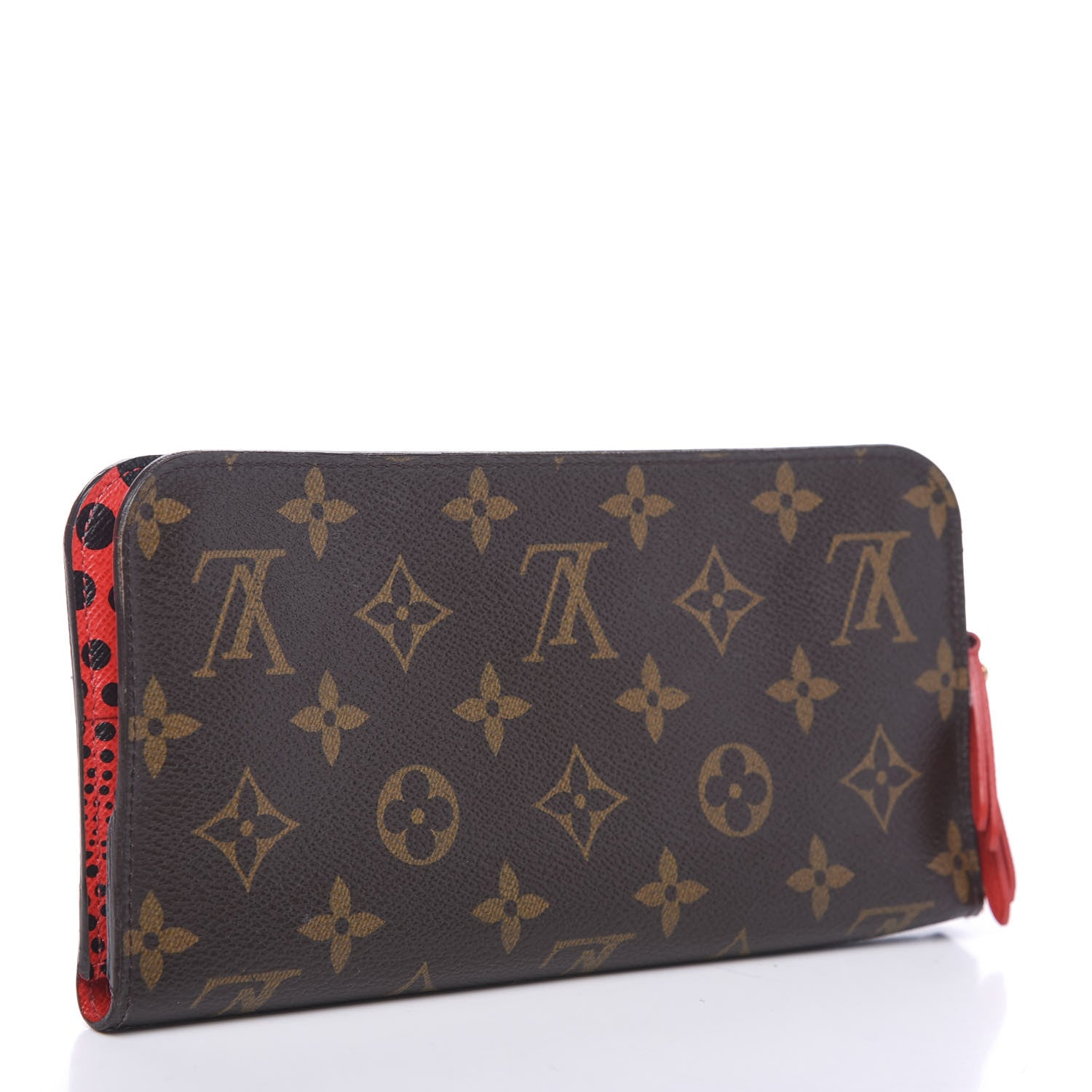 Louis Vuitton Monogram Kusama Waves Insolite Wallet Red 2 of 9